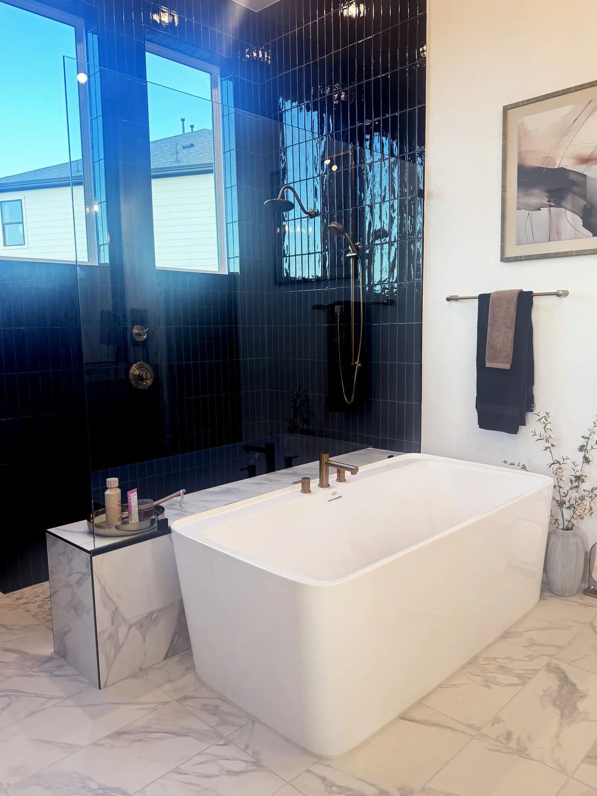Bathroom remodel by Drakon Builders