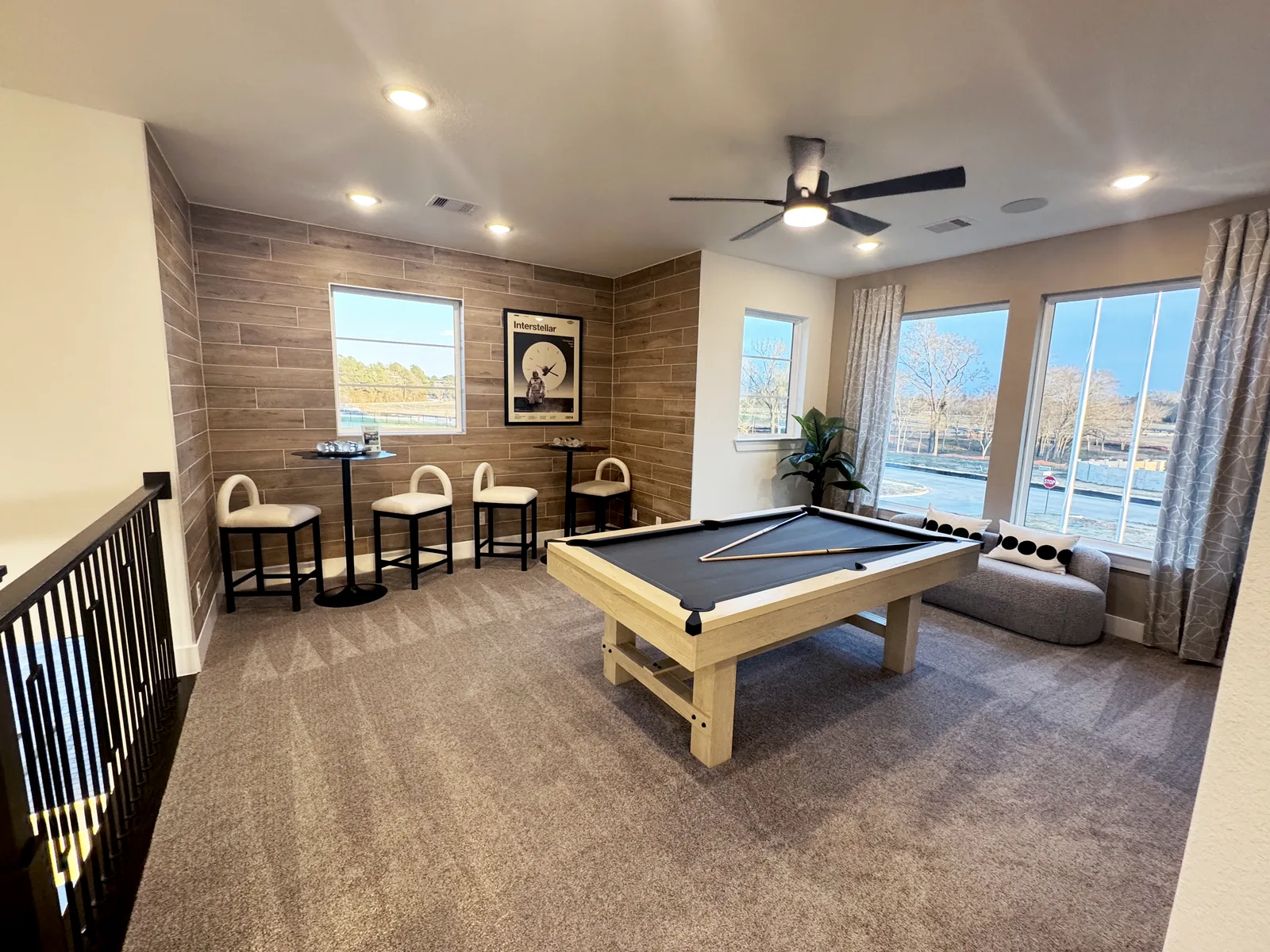 Finished bedroom interior by Drakon Builders